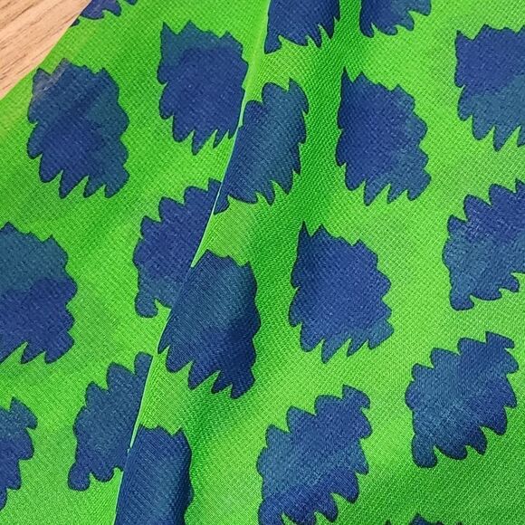 💜LuLaRoe Green & Blue Print Flowy Open Front Kimono/Duster Small - Picture 6 of 8